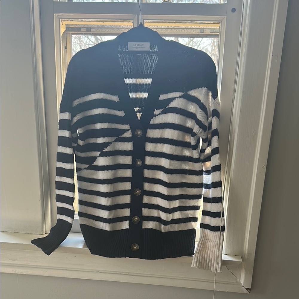 Black and White Striped Sweater
